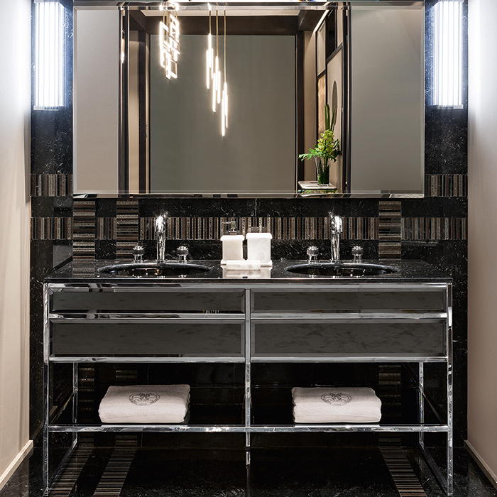 Комплект мебели №14 Oasis Academy напольная комсоль со столешницей и раковиной 160х53х200 см ФОТО