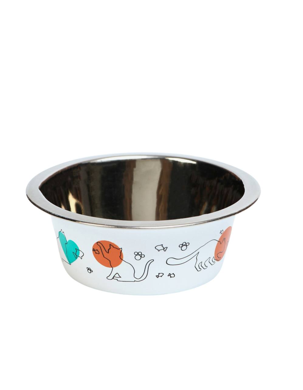 Миска стандартная "Пижон. Кот и рыбка", 225 мл