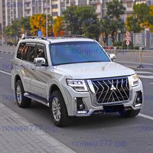 Фары светодиодные, вариант 1, на Паджеро 4