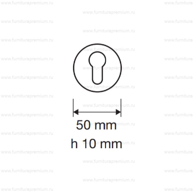 Накладка на замок с цилиндром Linea Cali 025 YALE