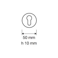 Накладка на замок с цилиндром Linea Cali 025 YALE схема