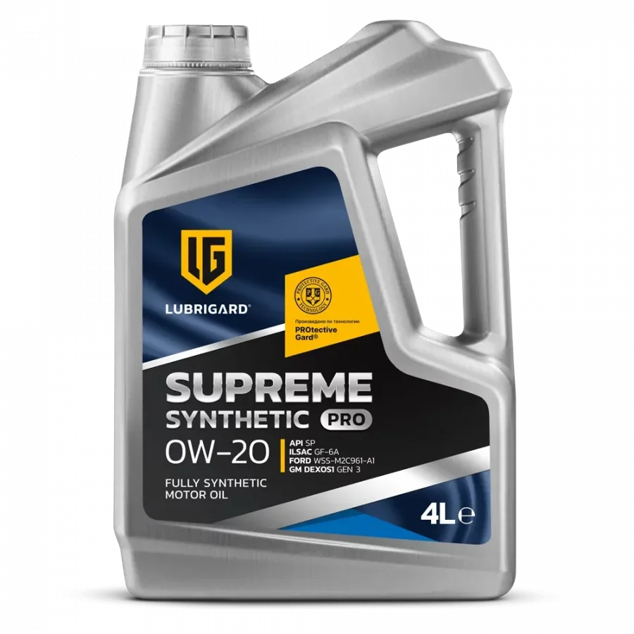 Lubrigard Supreme Synthetic PRO 0W-20, 4л
