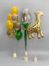 БУКЕТ ШАРОВ "АФРИКА"  С ГЕЛИЕМ. БУКЕТ ШАРОВ "АФРИКА"  С ГЕЛИЕМ.