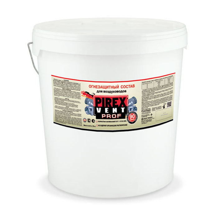 Огнебиозащитная краска ПИРЕКС Vent Prof, ЗАО "НПП Рогнеда" белая, 25кг