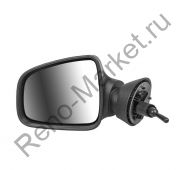 Зеркало левое механика, большое, литое  Logan, Duster, Largus
