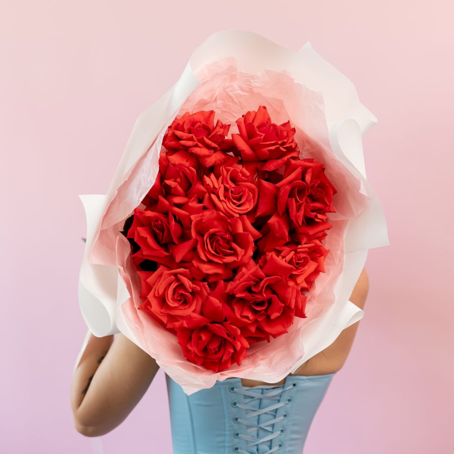 Французская роза сорт Нина 11 шт