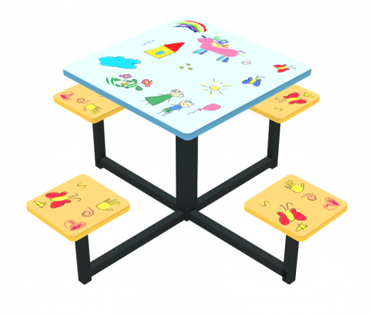 Столик квадратный1250х1250х600