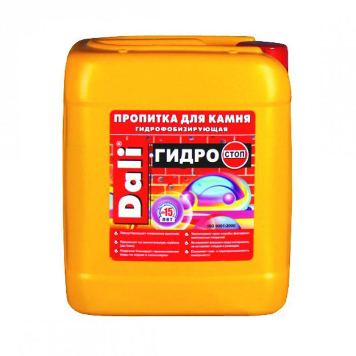 Пропитка для камня и кирпича ГИДРОСТОП, ЗАО "НПП Рогнеда" бесцветная, 5л.