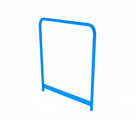 Скребок для обуви с поручнем 660х30х800