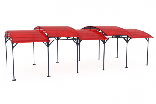 Навес для 10 тренажеров10240х4800х3100