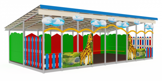 Теневой навес Жираф 9000х4500х2700