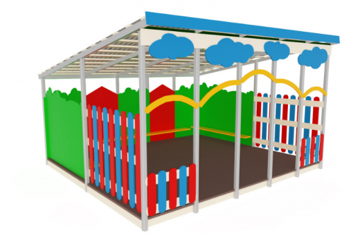 Теневой навес мини 5000х4500х2700