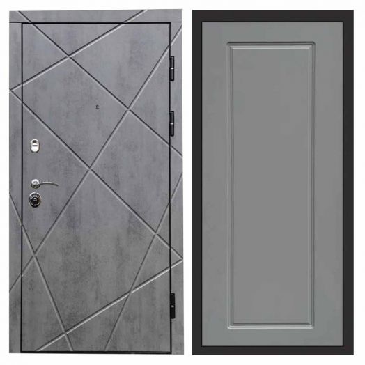 Входная дверь Termo-door Лучи Бетон - Гранд Грей софт
