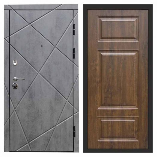 Входная дверь Termo-door Лучи Бетон - Лион Дуб