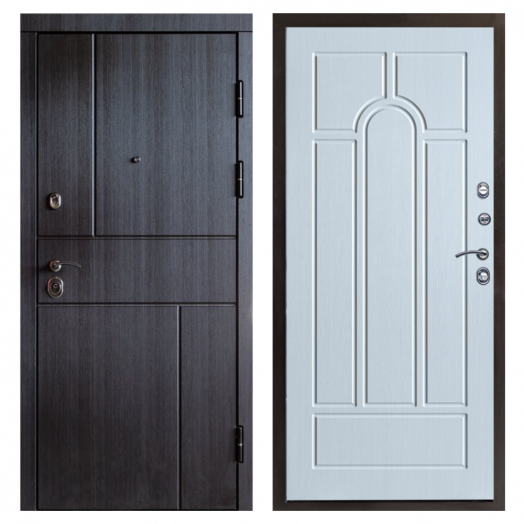 Входная дверь Termo-door Вертикаль Венге - Арка Лиственница