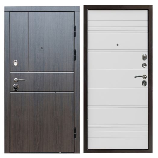 Входная дверь Termo-door Вертикаль Венге - White Line