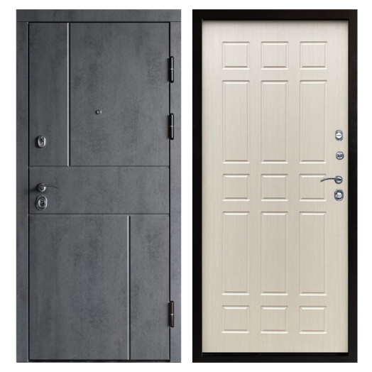 Входная дверь Termo-door Вертикаль Бетон - Спарта Лиственница