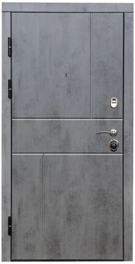 Входная дверь Termo-door Вертикаль Бетон - Мадрид Лиственница