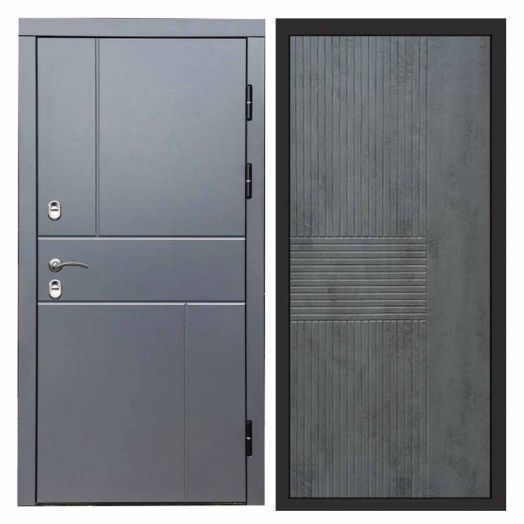 Входная дверь Termo-door Вертикаль Грей - Мастино Бетон темный
