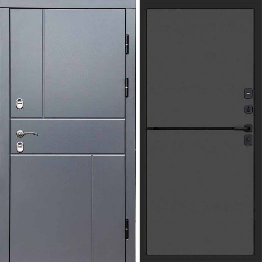 Входная дверь Termo-door Вертикаль Грей - Нео Графит