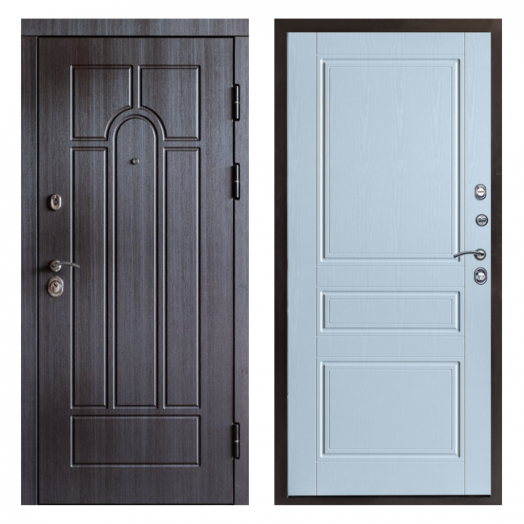 Входная дверь Termo-door Модена Венге - Классика Белое дерево