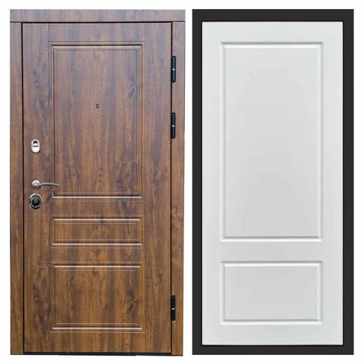 Входная дверь Termo-door Орегон Дуб - Марсель Белый софт