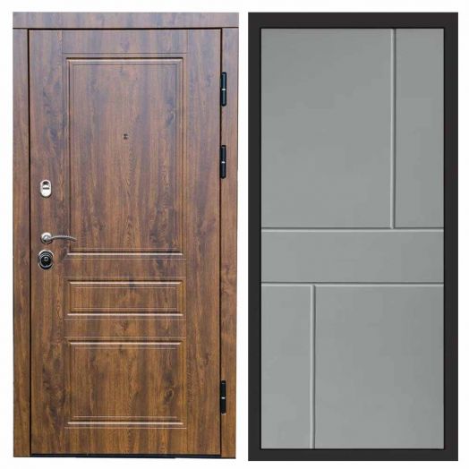 Входная дверь Termo-door Орегон Дуб - Горизонт Грей софт
