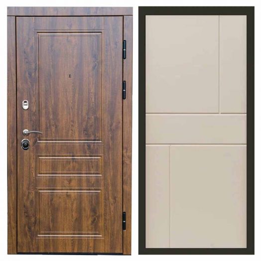 Входная дверь Termo-door Орегон Дуб - Горизонт Слоновая кость