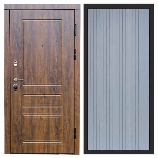 Входная дверь Termo-door Орегон Дуб - FLAT Грей софт