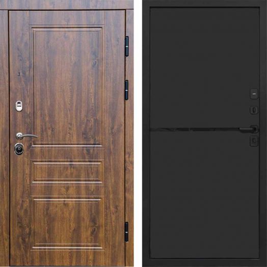 Входная дверь Termo-door Орегон Дуб - Нео Black