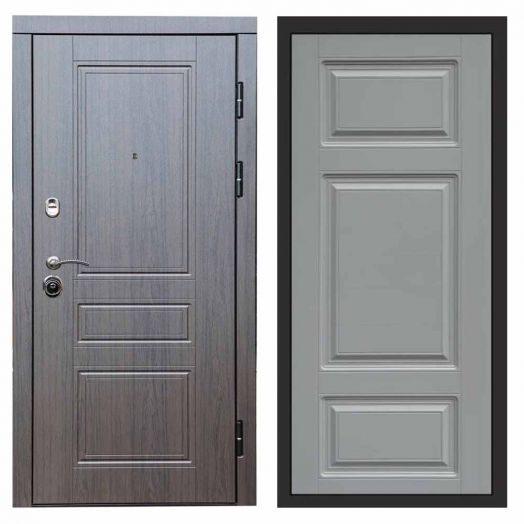 Входная дверь Termo-door Орегон Венге - Лион Грей софт
