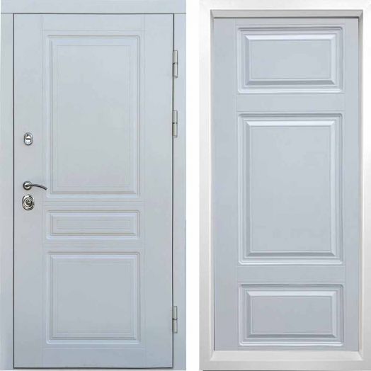 Входная дверь Termo-door Орегон WHITE - Лион Белый софт