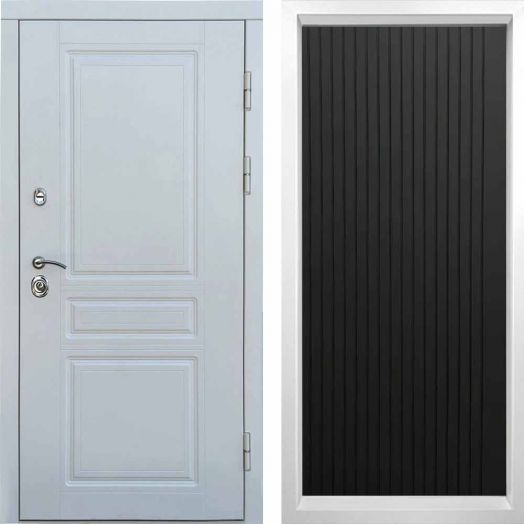 Входная дверь Termo-door Орегон WHITE - FLAT Черный кварц