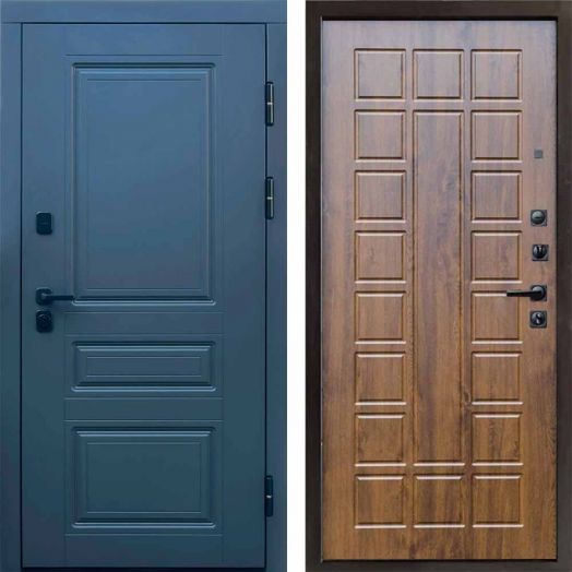 Входная дверь Termo-door Орегон Графит - Престиж Венге