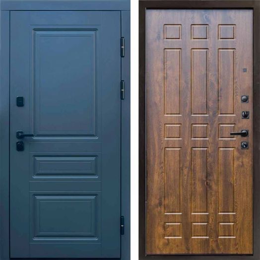 Входная дверь Termo-door Орегон Графит - Спарта Дуб