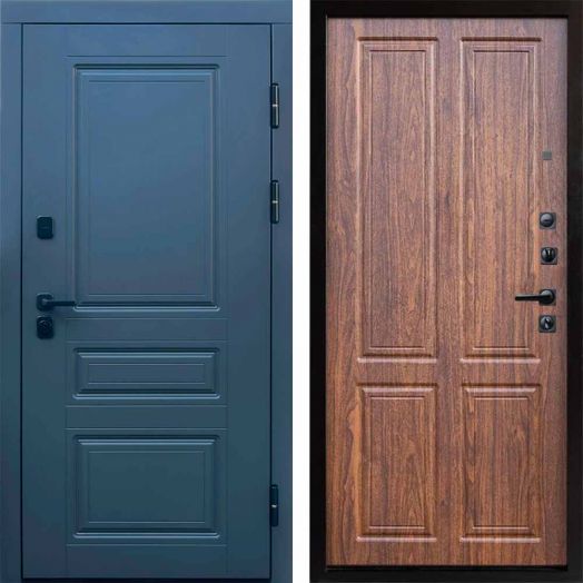 Входная дверь Termo-door Орегон Графит - Орех стандарт