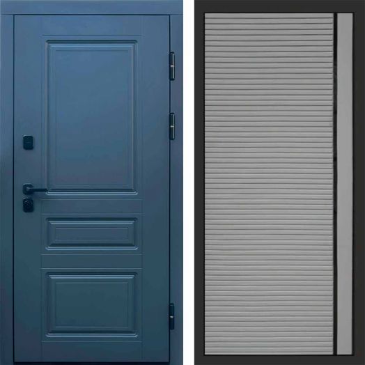 Входная дверь Termo-door Орегон Графит - Porte Грей софт