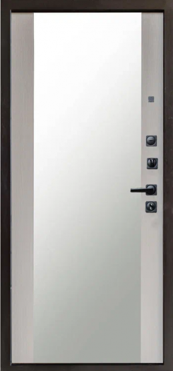Входная дверь Termo-door Орегон Графит - Зеркало Лиственница