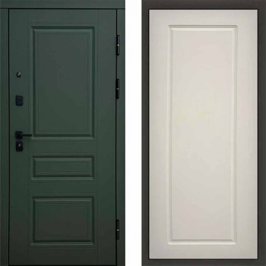 Входная дверь Termo-door Орегон Грин - Гранд Слоновая кость