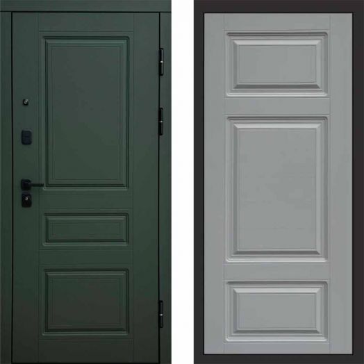 Входная дверь Termo-door Орегон Грин - Лион Грей софт
