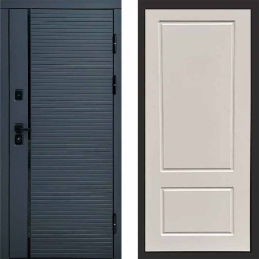 Входная дверь Termo-door Графит line - Марсель Слоновая кость