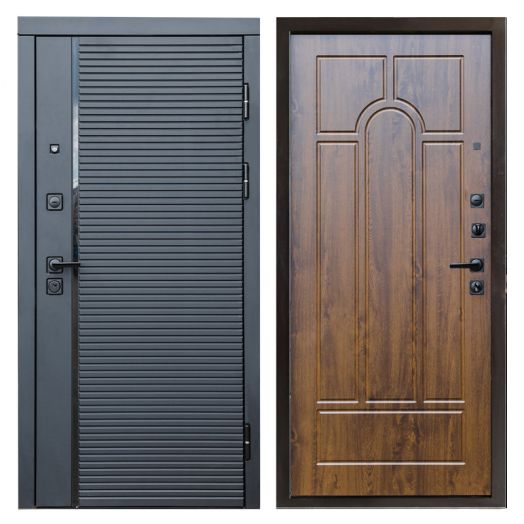 Входная дверь Termo-door Black Line - Арка Дуб