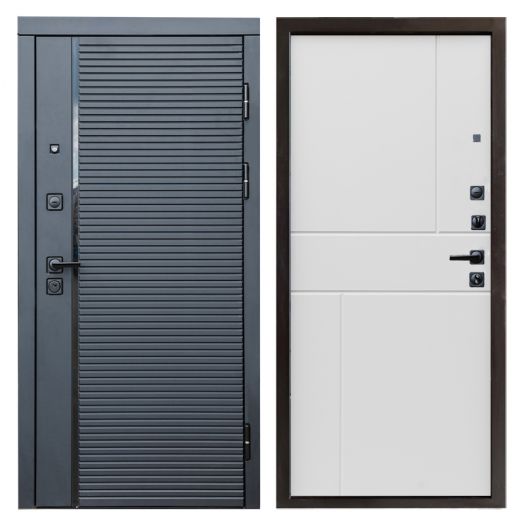 Входная дверь Termo-door Black Line - Горизонт Белый