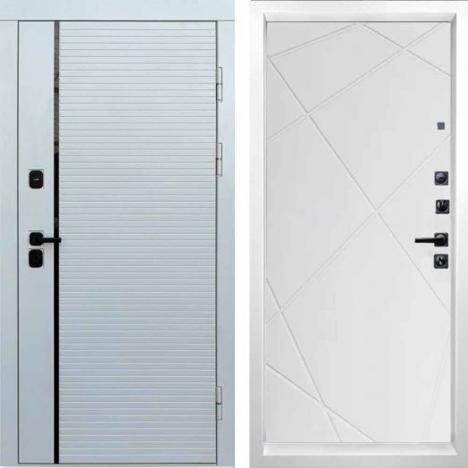 Входная дверь Termo-door WHITE LINE - Лучи Белый