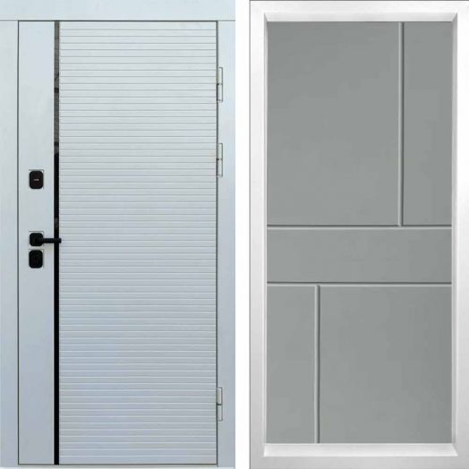 Входная дверь Termo-door WHITE LINE - Горизонт Грей софт