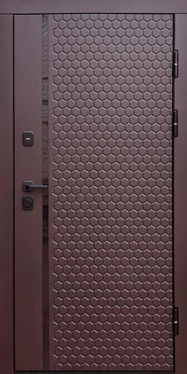 Входная дверь Termo-door Simple Шоколад - Спарта Лиственница