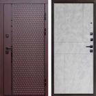 Входная дверь Termo-door Simple Шоколад - Горизонт Бетон светлый