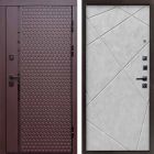 Входная дверь Termo-door Simple Шоколад - Лучи Бетон светлый