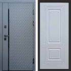 Входная дверь Termo-door Simple Графит - Мадрид Белый софт
