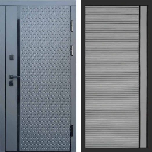 Входная дверь Termo-door Simple Графит - Porte Грей софт